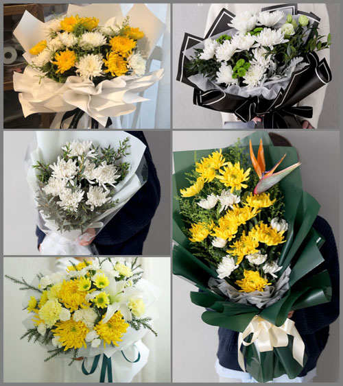 江苏苏州常熟市碧溪街道白事花束代送